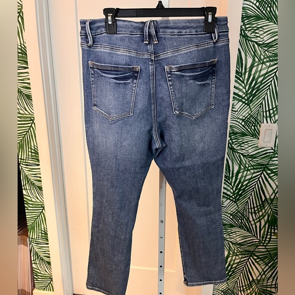 Good American Good Legs High Waisted Stretch Straight Jeans 14 - Picture 3 of 8